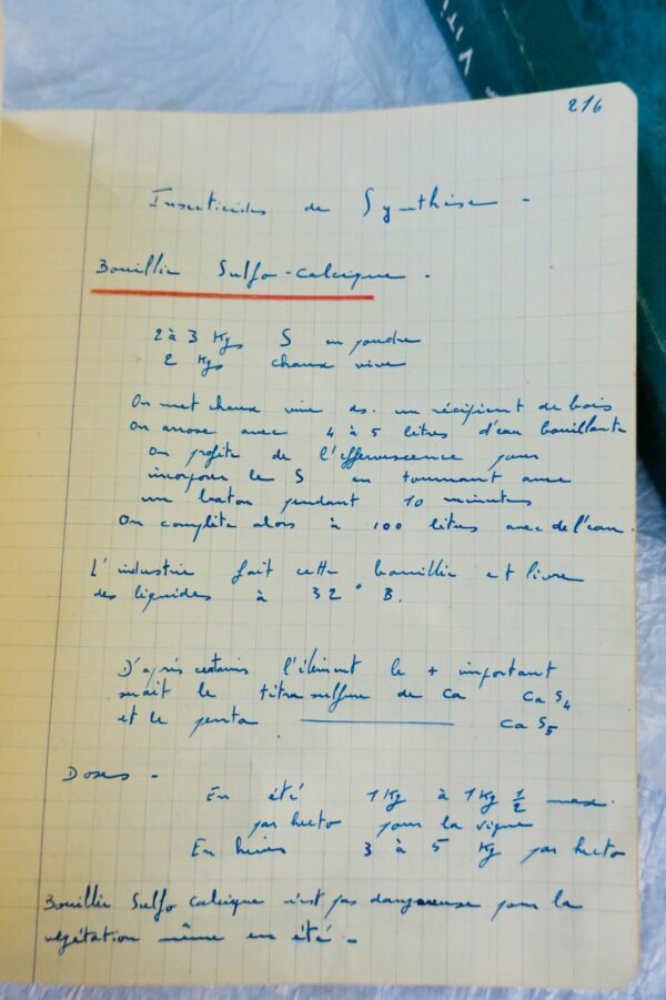 VIN Viticulture cours de l'école supérieure d'agriculture et de viticulture 1947 – Image 3