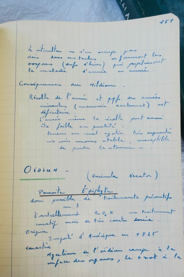 VIN Viticulture cours de l'école supérieure d'agriculture et de viticulture 1947 – Image 7