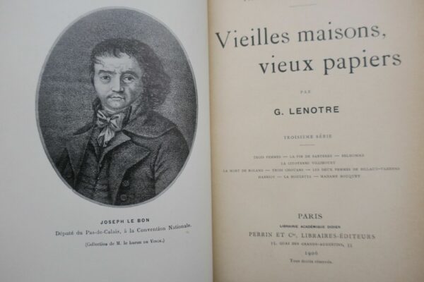 Vieilles maisons, vieux papiers. Troisième série.1906 LENOTRE – Image 4