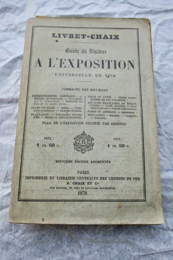 exposition universelle de 1878 guide du visiteur – Image 3